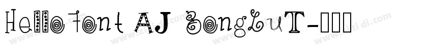 HelloFont AJ GongLuT字体转换